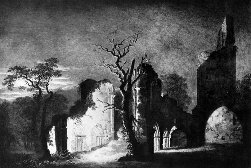 Ruine Eldena bei Nacht (Caspar David Friedrich)