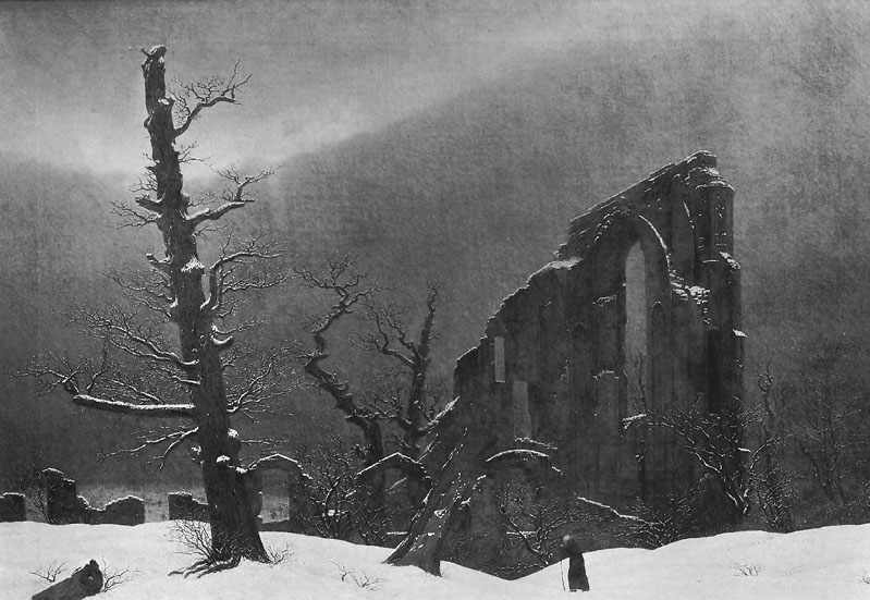 Mönch im Schnee (Caspar David Friedrich)